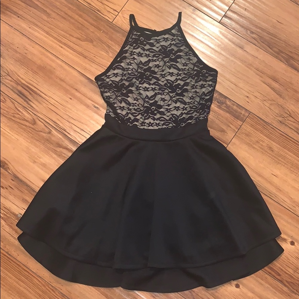 Juniors Emerald Sundae Black Formal Dress Sz 0